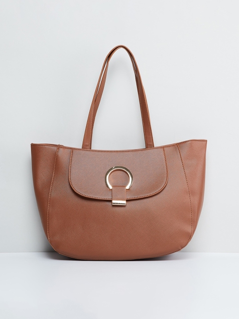

max Tan Brown Solid Shoulder Bag