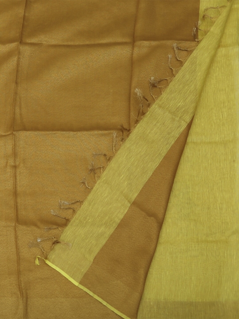 

Pothys Yellow Woven Design Pure Linen Saree