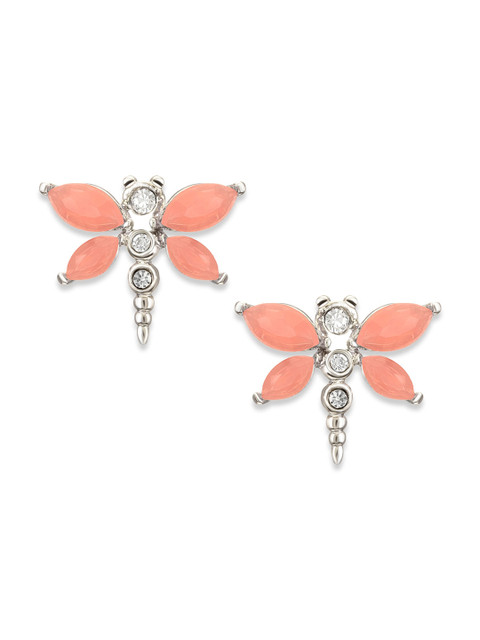 

Mahi Rhodium-Plated & Silver-Toned Animal Shaped Studs