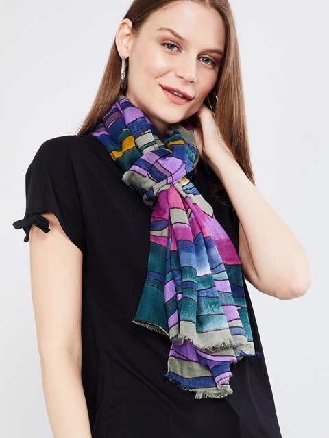 

max Women Multicoloured Printed Scarf, Multi