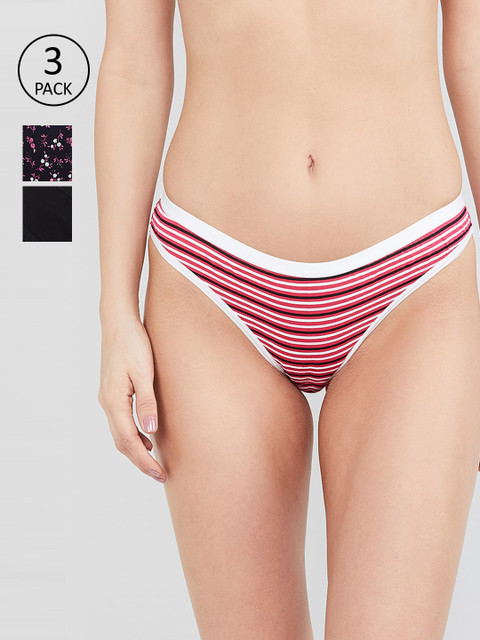 

max Women Pack of 3 Bikini Briefs NOOSSU20BK10, Black