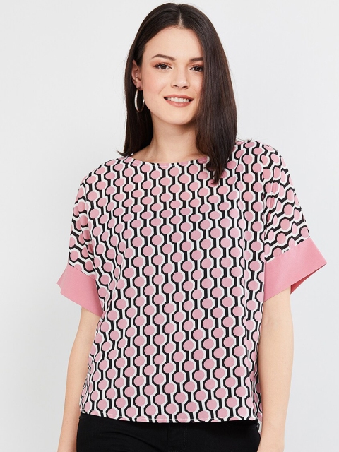 

max Women Pink Printed Top