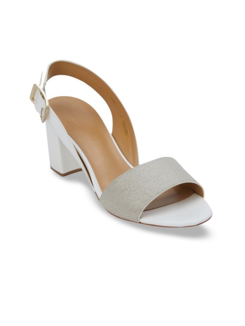 

CHARLES & KEITH Women White Solid Pumps