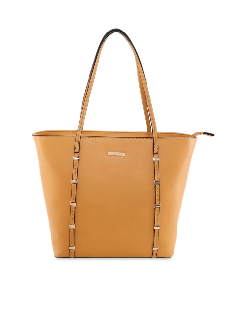 

Forever Glam by Pantaloons Mustard Yellow Solid Shoulder Bag