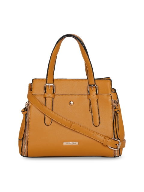 

Forever Glam by Pantaloons Mustard Brown Solid Sling Bag