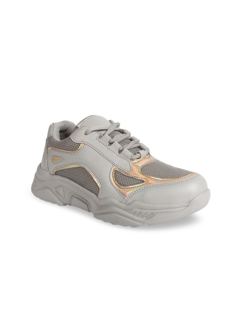 

ZAPATOZ Women Grey Woven Design Trekking Shoes