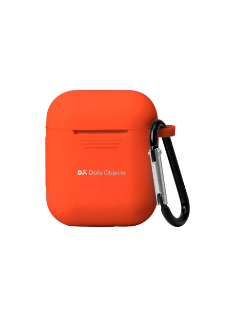 

DailyObjects Neon Orange Fire Silicone Airpods Case Cover