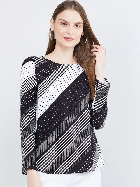 

max Women Off-White Printed Top