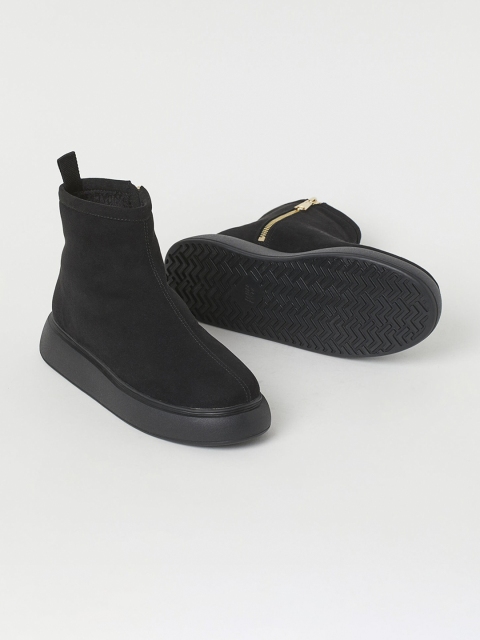 

H&M Women Black Warm-Lined Boots