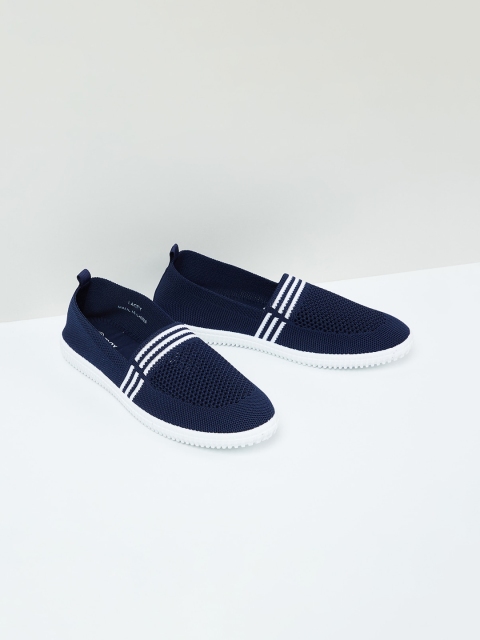 

max Women Navy Blue Slip-On Sneakers