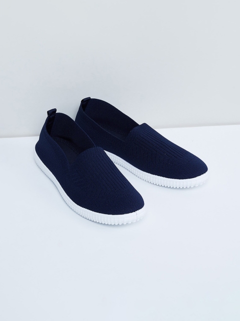 

max Women Navy Blue Slip-On Sneakers
