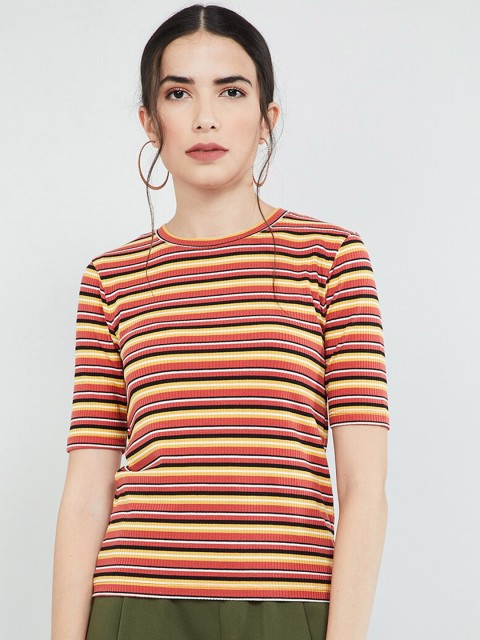 

max Women Multicoloured Striped Top, Multi