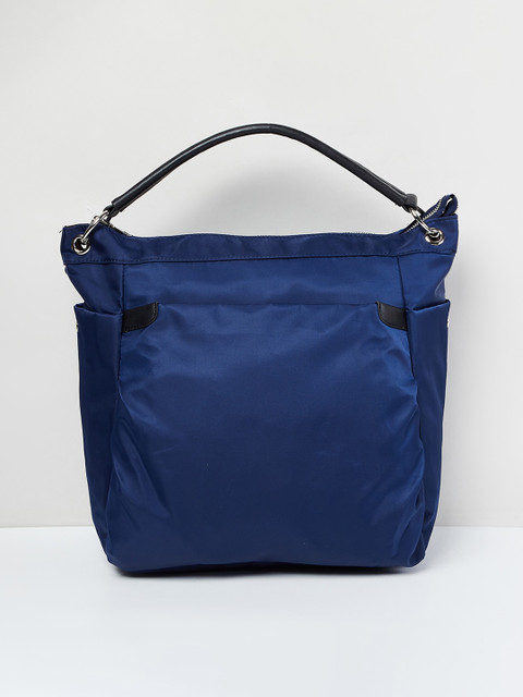 

max Blue Solid Handheld Bag
