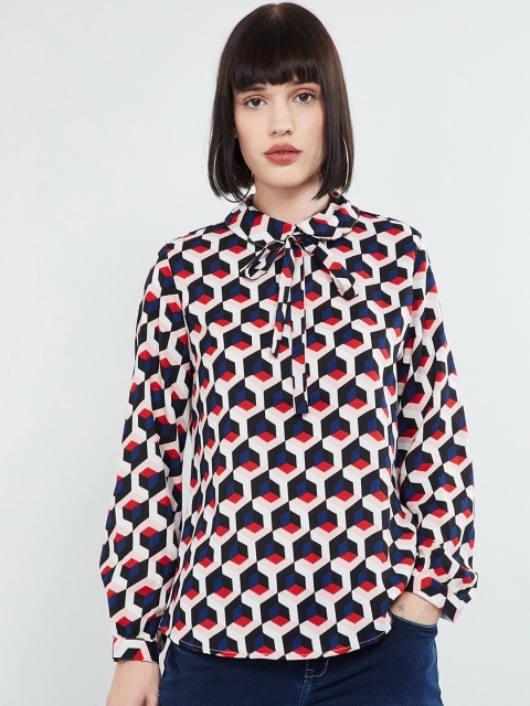 

max Women White Printed Top
