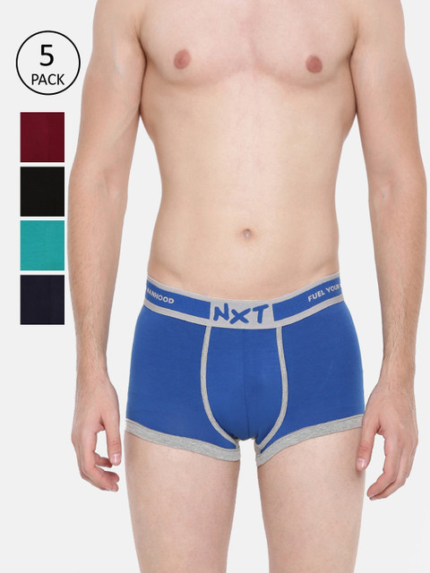 

Force NXT Men Pack Of 5 Assorted Trunks MNFL-67-PO5
