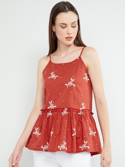 max Women Red Printed Top