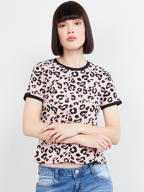 

max Women Pink Printed Top