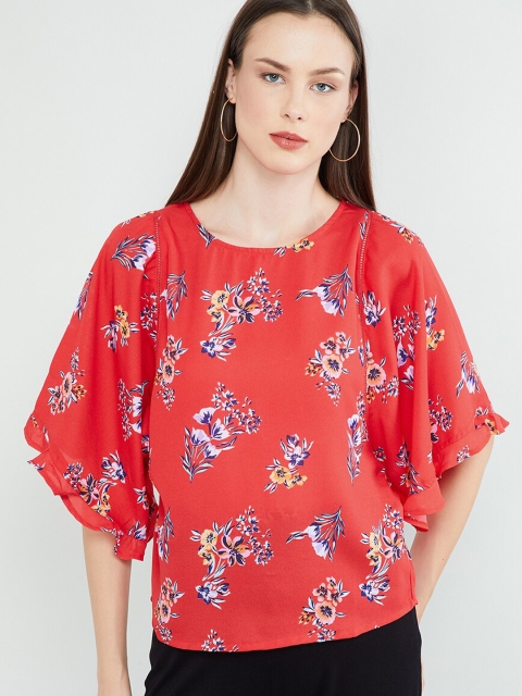 

max Women Red Printed Top