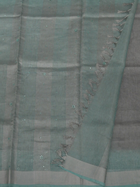 

Pothys Grey Woven Design Tissue Silk Saree