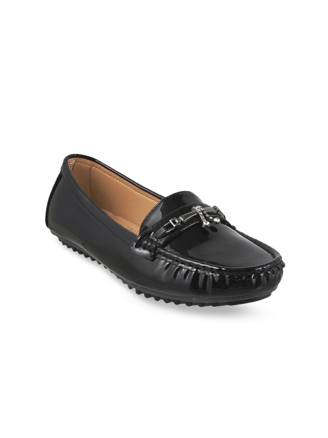 

WALKWAY Women Black Solid Ballerinas