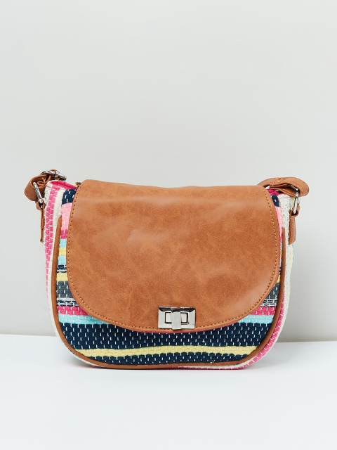 

max Multicoloured Striped Sling Bag, Multi