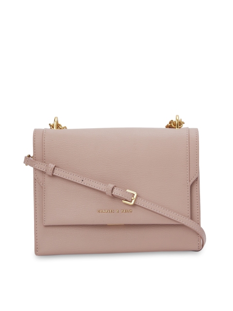 

CHARLES & KEITH Pink Solid Sling Bag
