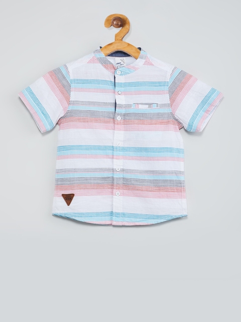 

max Boys Multicoloured Regular Fit Striped Casual Shirt, Multi