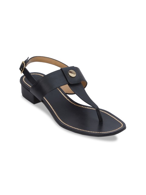 

CHARLES & KEITH Women Black Solid Block Heels