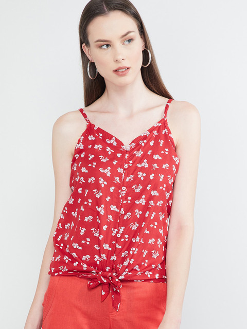 

max Women Red Printed Top