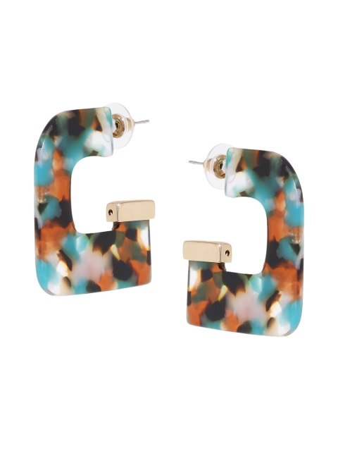 

Tistabene Blue Contemporary Half Hoop Earrings
