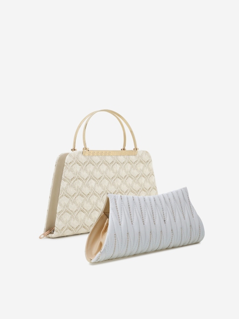 

Element Cart Set Of 2 Printed Clutches, White