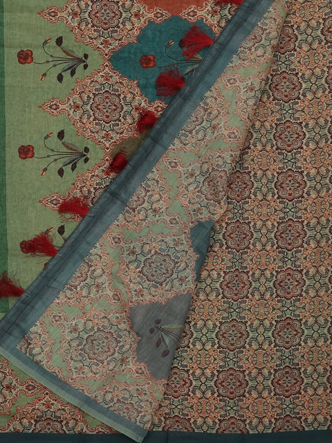 

Pothys Multicoloured Woven Design Pure Cotton Saree, Multi