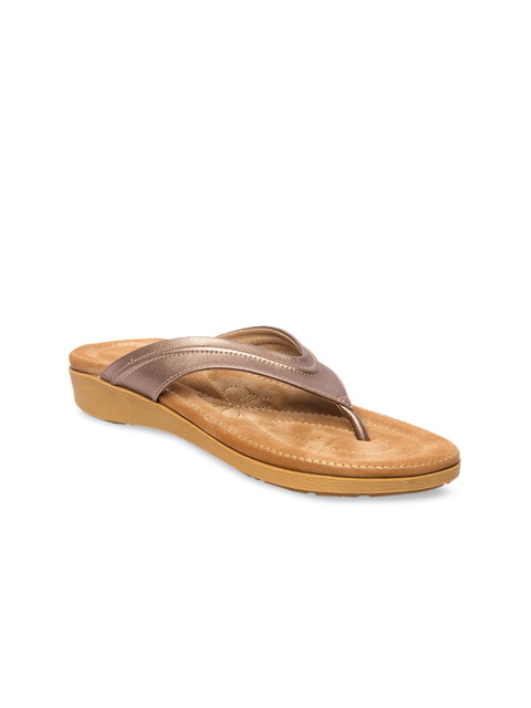 

Inc 5 Women Brown Solid Open Toe Flats