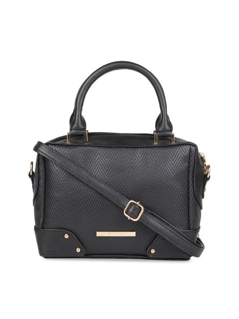 

Rocia Black Textured Shoulder Bag