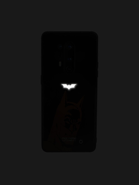 

macmerise Black & Brown DC Comics Silhouette Batman Lumous Sustainable OnePlus 8 Pro Back Case