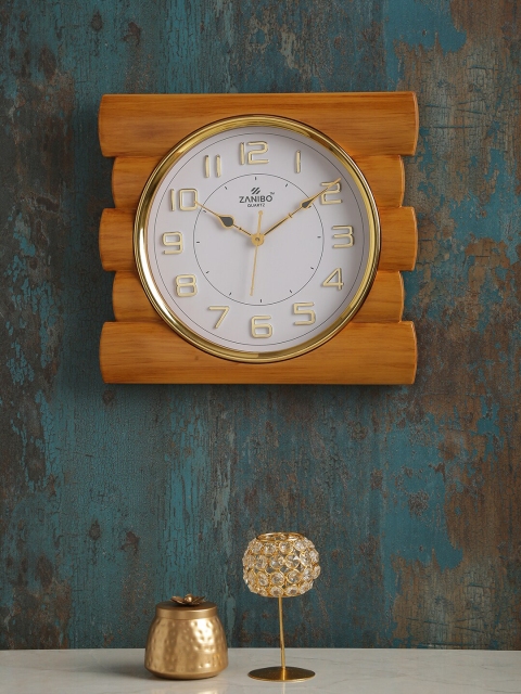 

ZANIBO White Quirky Solid Analogue Wall Clock
