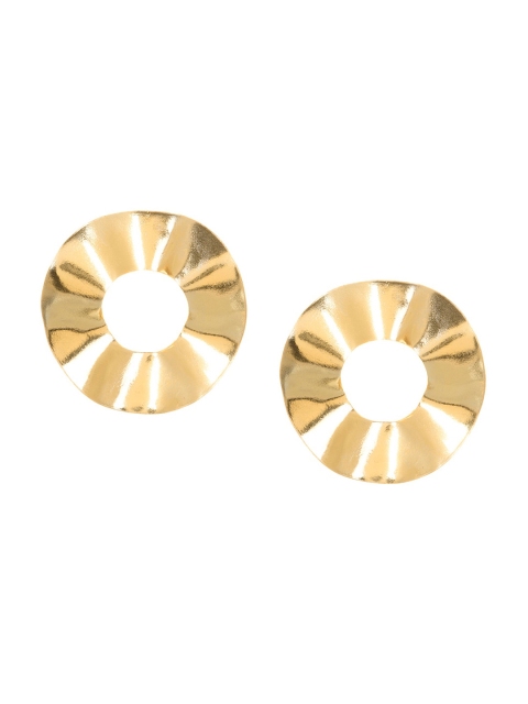 

INDYA Gold-Plated Handcrafted Circular Studs
