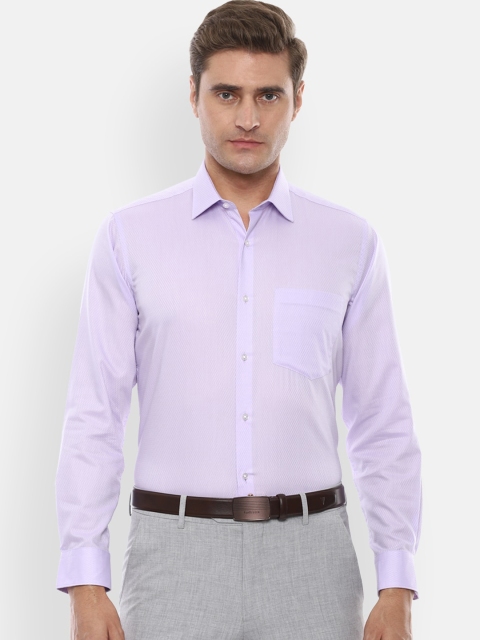 

Van Heusen Men Purple Slim Fit Printed Formal Shirt