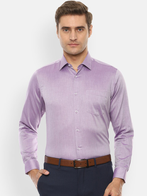 

Van Heusen Men Purple Slim Fit Self Design Formal Shirt