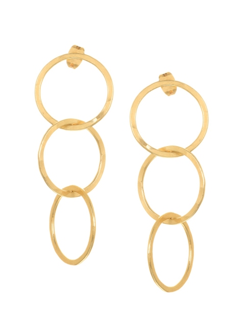 

INDYA Gold-Toned Circular Hoop Earrings