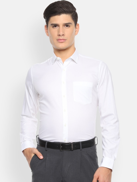 

Van Heusen Men White Slim Fit Solid Formal Shirt