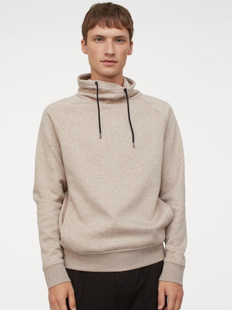 

H&M Beige Funnel Collar Sweater