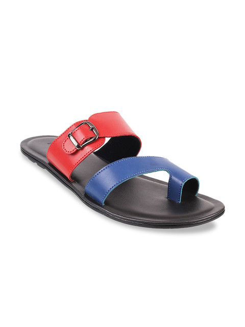 

Mochi Men Blue & Red Comfort Sandals