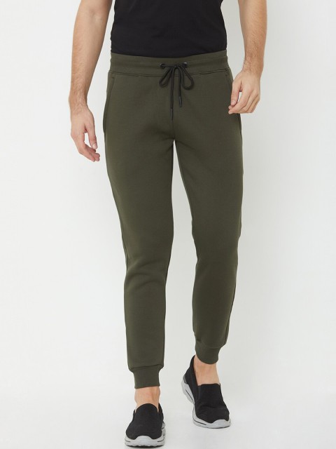 

Sweet Dreams Men Green Solid Joggers
