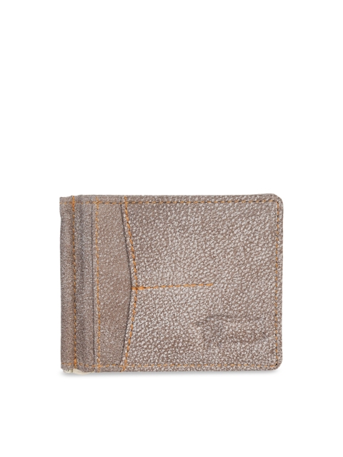 

Peseta Men Grey Textured Money Clip