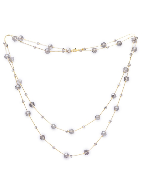 

Globus Grey & Gold-Plated Layered Necklace