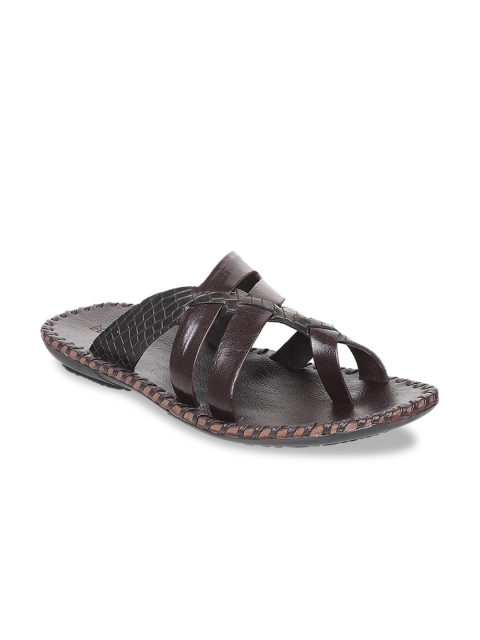

Mochi Men Coffee Brown Leather Comfort Sandals
