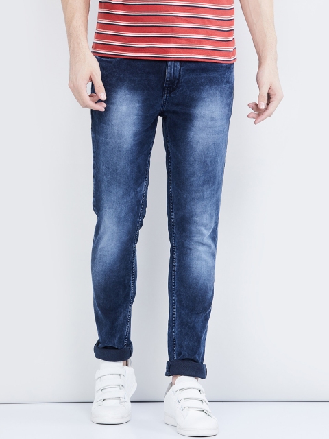 

max Men Blue Skinny Fit Mid-Rise Clean Look Stretchable Jeans