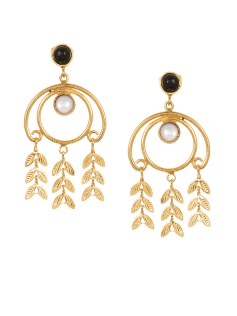 

INDYA Gold-Plated Classic Drop Earrings