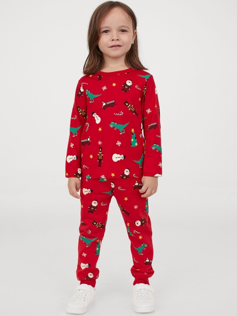

H&M Boys Red & White 3-Piece Jersey Set